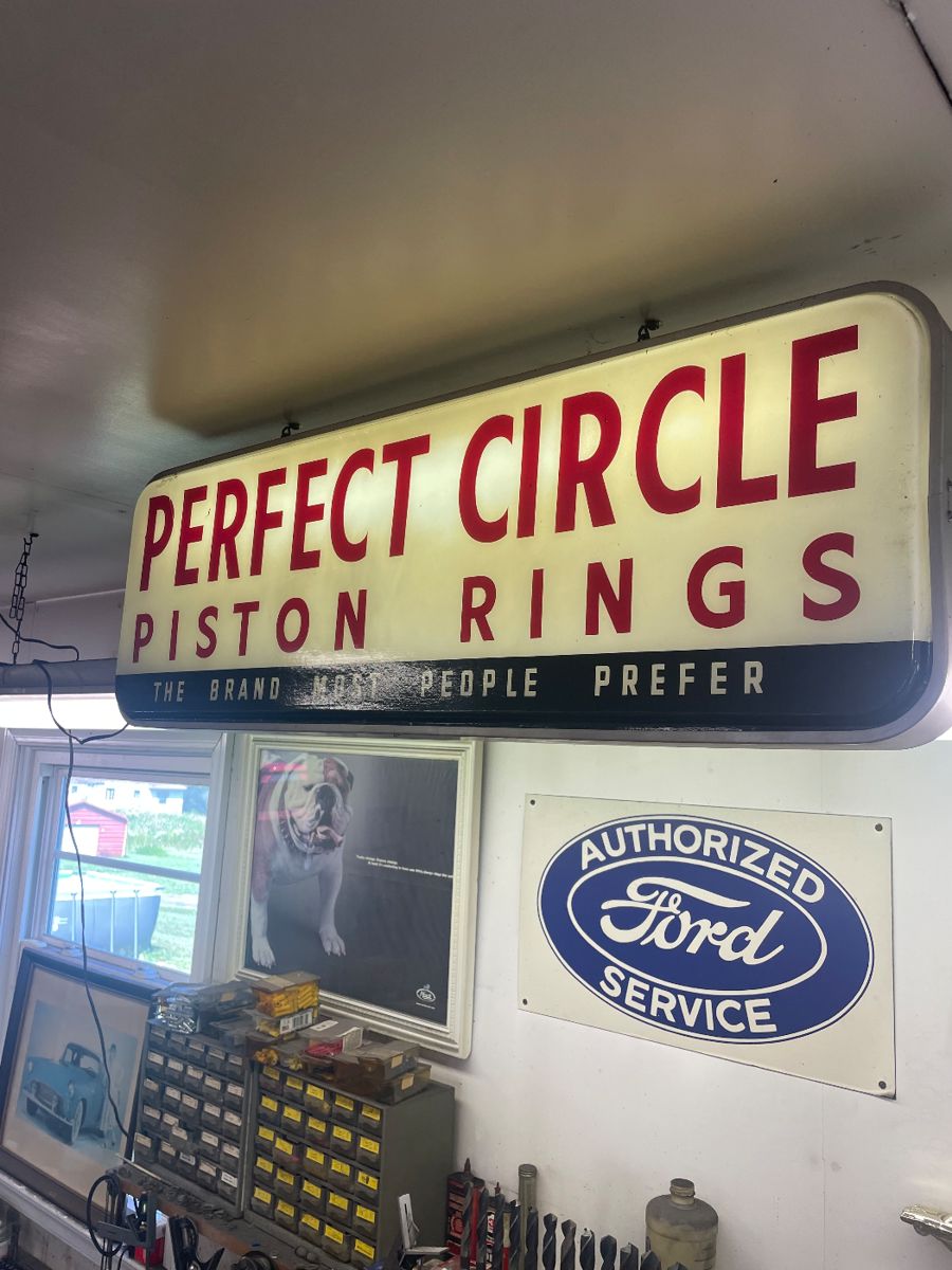 light up automotive advertising sign