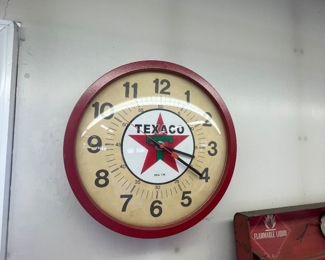 texaco advertising clock 