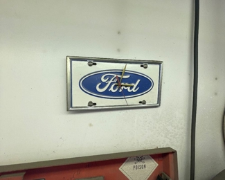 ford advertising clock 