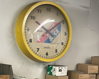 automotive advertising clock 