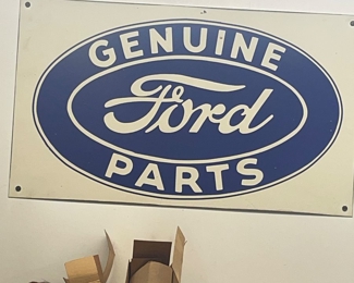 genuine ford parts sign 