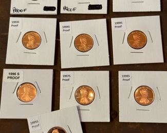 013 110 PROOFS Lincoln Cents 1990s