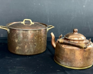 419 Large Copper Pot Kettle 2