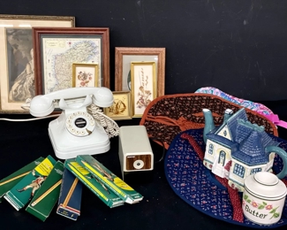 447 Vtg Phone, Pencil Sharpener