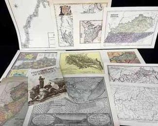 475 Vtg Maps Of Old Kentucky