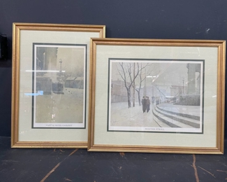 487 Paul Sawyier WInter Stroll Capital Hotel Gaslight 2