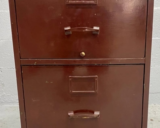 736 Wooden File Cabinet
