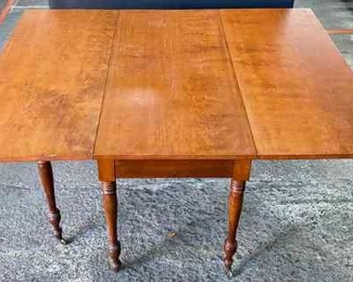 758 Large Cherry Drop Leaf Table