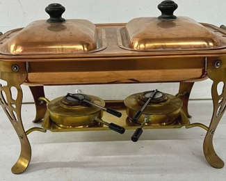 809 Double Copper Chafing Dish
