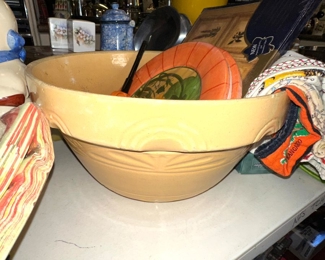 Antique Yellow Ware Bowl 