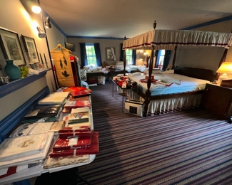 Nice selection of linens 