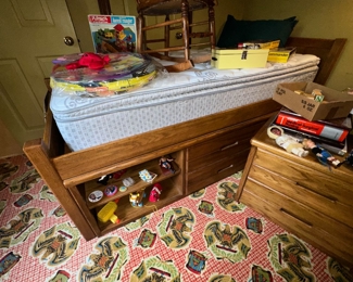 Twin Bed w/ Storage underside 