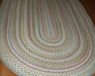 CAPEL AMERICAN LEGACY OVAL BRAIDED RUG 5' X 8' IN  LIBRARY/MUSIC ROOM