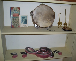MIDDLE EASTERN TAMBOURINE AND MUSIC DECOR