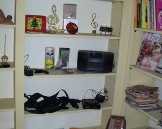 MUSIC ITEMS AND VARIETY OF* HOME DECORATING MAGAZINES (* BEING SOLD BY THE BAG FULL) ETC