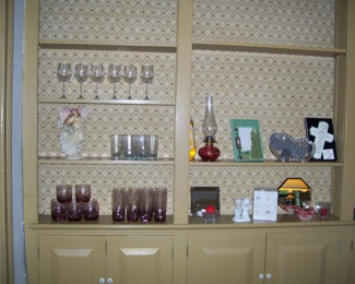 GLASSWARE - CANDLES - ETC