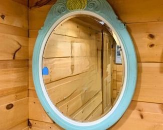 Large Vintage Beveled Mirror.  Unique!
