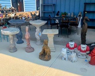 Concrete Birdbaths, statues