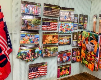 House Flags, flag poles & brackets, Mailbox covers