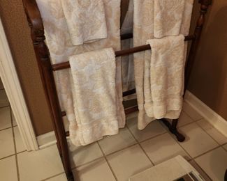 Antique towel rack
