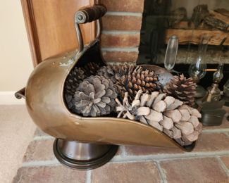 Antique coal scuttle