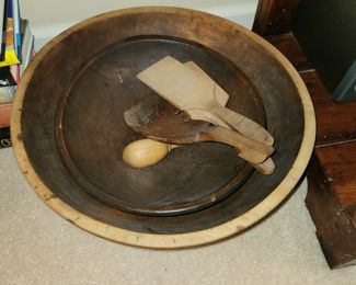 Antique dough bowl