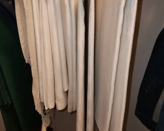 Antique table linens