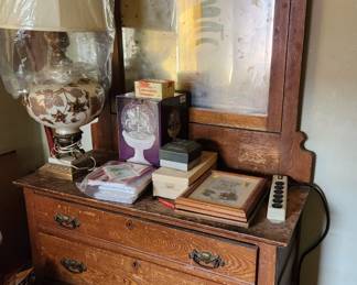 Antique dresser with mirror 