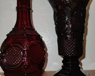 Ruby glass collection