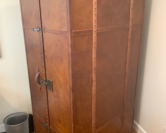 Steamer Trunk shelving cabinet and desk