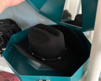 Cowgirl hat and box