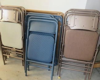 Samsonite & Cosco Folding Card Tables & Chairs 