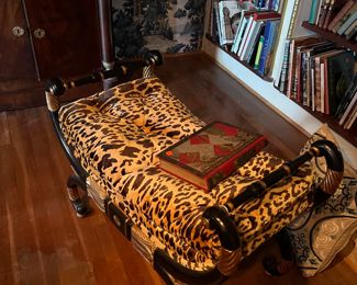 Baker Leopard Stool