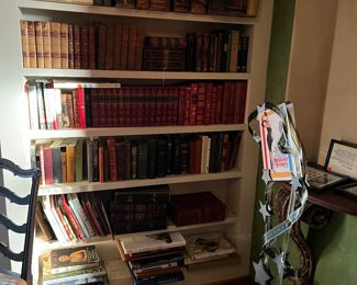 Large collection of books in several rooms