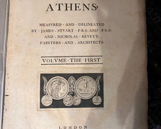 Rare Book.."The Antiqvities of Athens" Volume the First