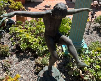 Bronze  young boy