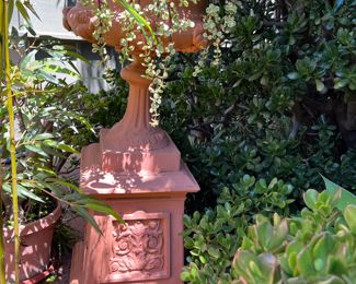 Large Terra Cotta base and urn