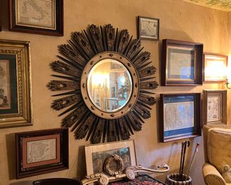 Collection of beautifully framed vintage maps