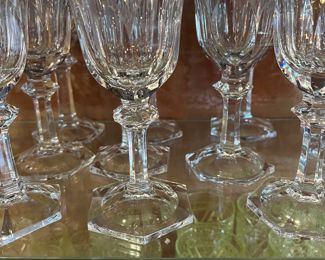 Baccarat wine & water glasses-very early
