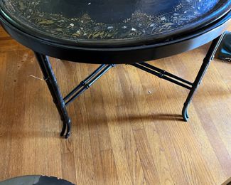 19th C Chinoiserie oval table