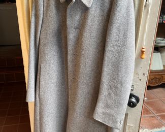 vintage pierre cardin men's full length wool coat Paris-New York.."Made exclusively for our 1133  Designer Collection Raleighs Washington