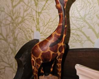 Wood carved Giraffe made in Kenya!
