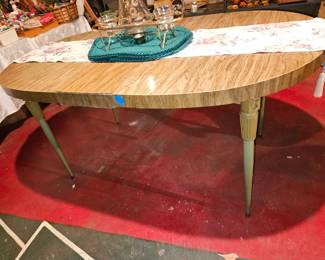 MCM Formica Top Metal Table!
