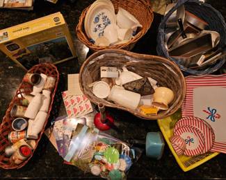 Vintage Kitchen Toys, Dollhouse Accessories, Puzzles, Postcards!