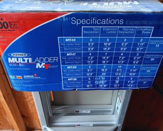Werner aluminum telescoping 13 foot multiladder.  MT-13.