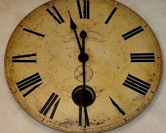 ANTIQUED WALL CLOCK