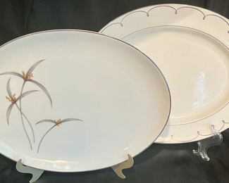 PRISTINE WATERFORD AND OLD TOWN CHINA PLATTERS