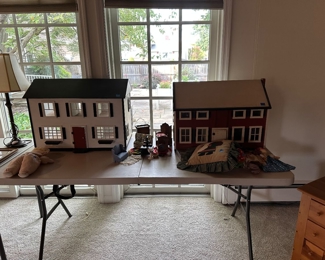 2 Doll Houses with Some Furniture