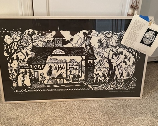 Print of Artist’s Papercutting