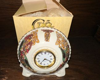 Celtic Porcelain Clock